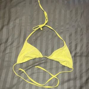 Yellow Frankie’s bikinis sky bikini top
